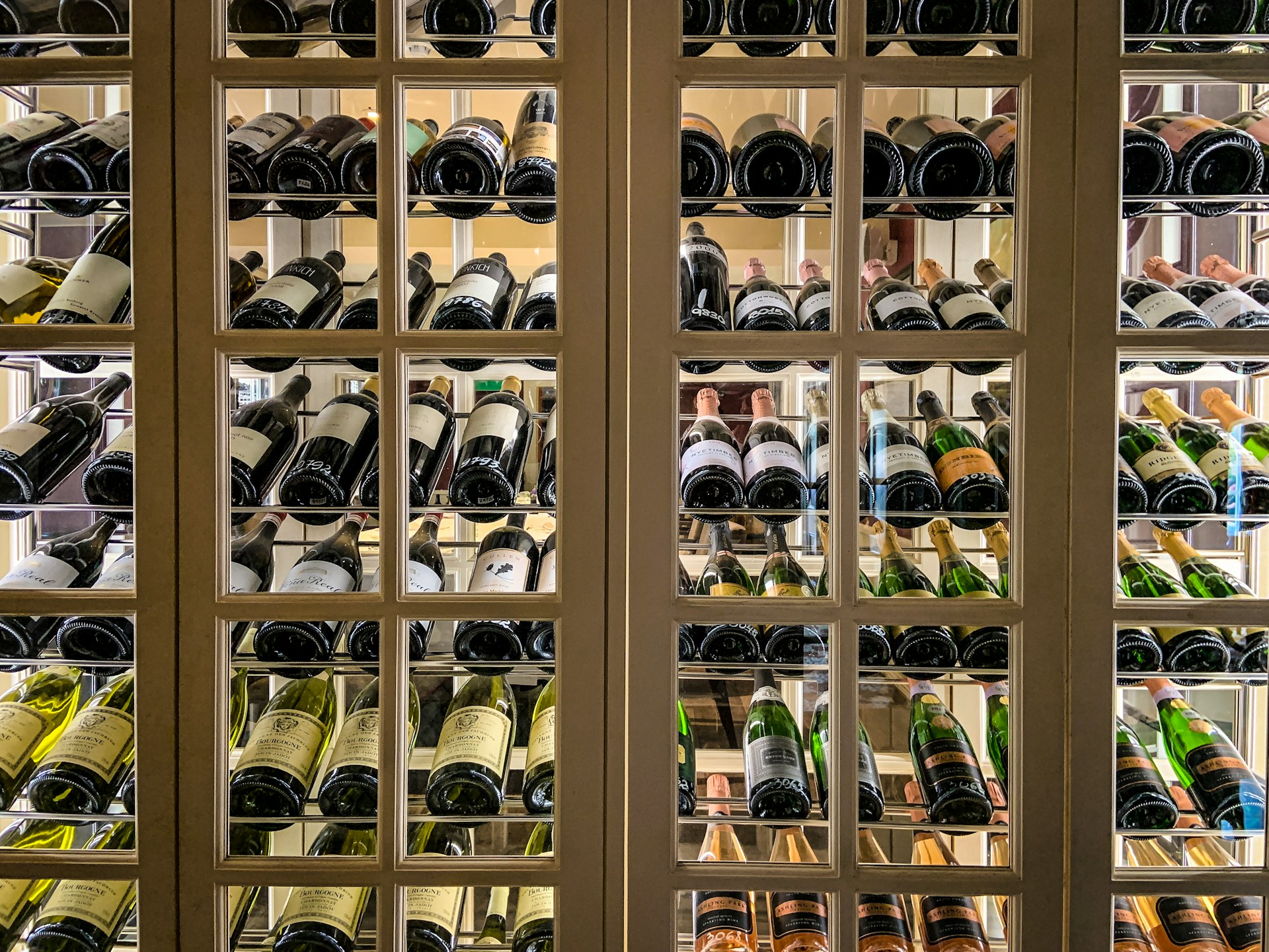 Wine cellar bottles