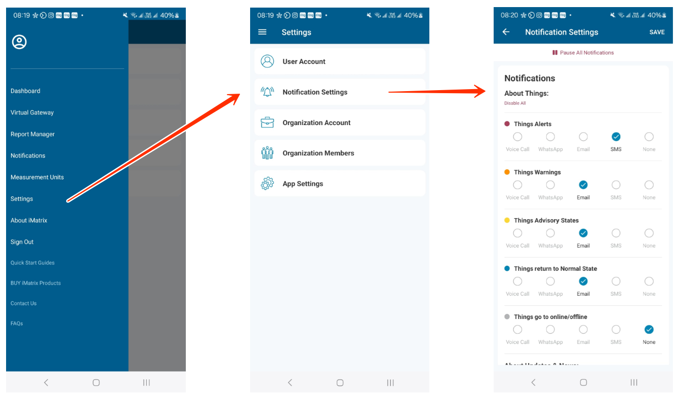 Accessing Notifications from Mobile Applications